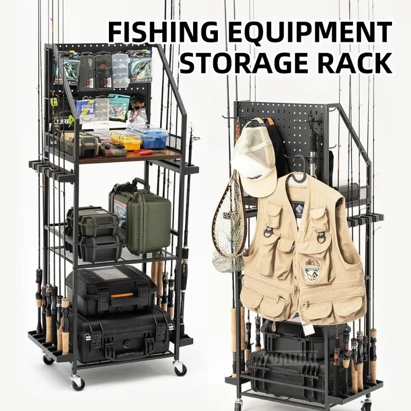 Fishing Rod Combo - Estante para guardar equipos de pesca,