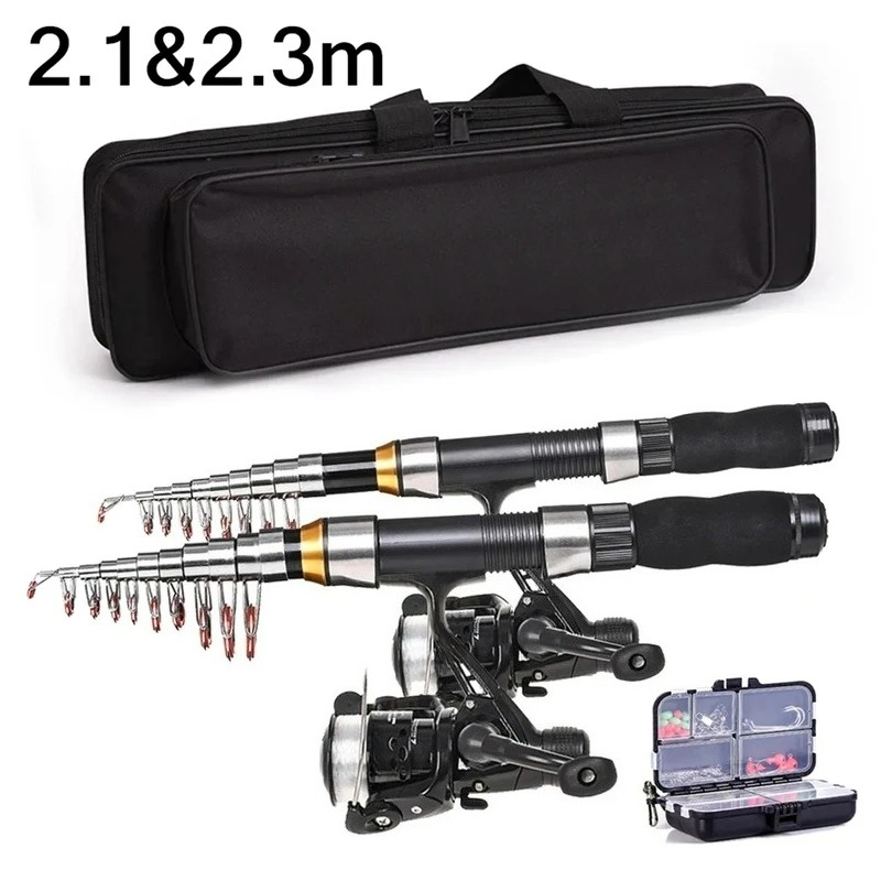 Fishing Rod Combo - BRAVMAK 2,1/3,2 m carrete de caña