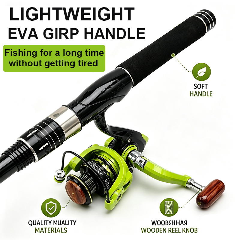 Combo de caña de pescar girato - Fishing Rod Combo reseña y precio