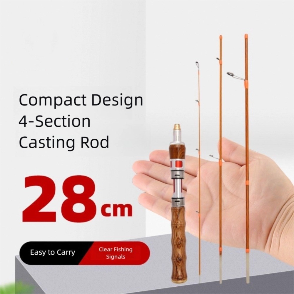 Caña de pescar giratoria de 4  - Fishing Rod Ice reseña y precio
