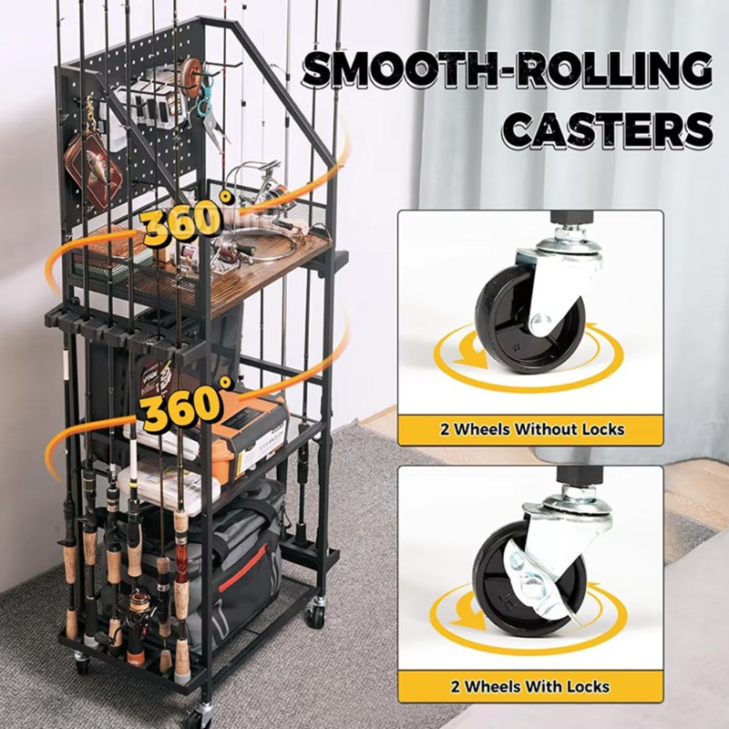 Estante para guardar equipos d - Fishing Rod Combo reseña y precio