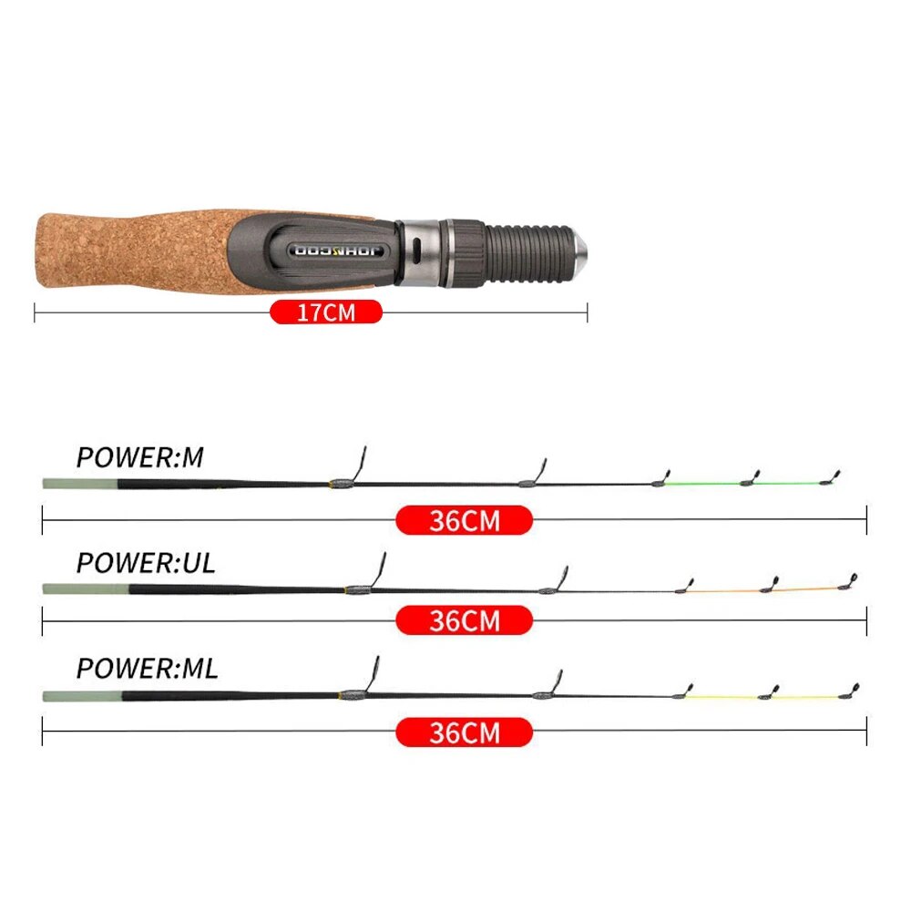 Caña de pescar en hielo, 50cm, - Fishing Rod Ice reseña y precio