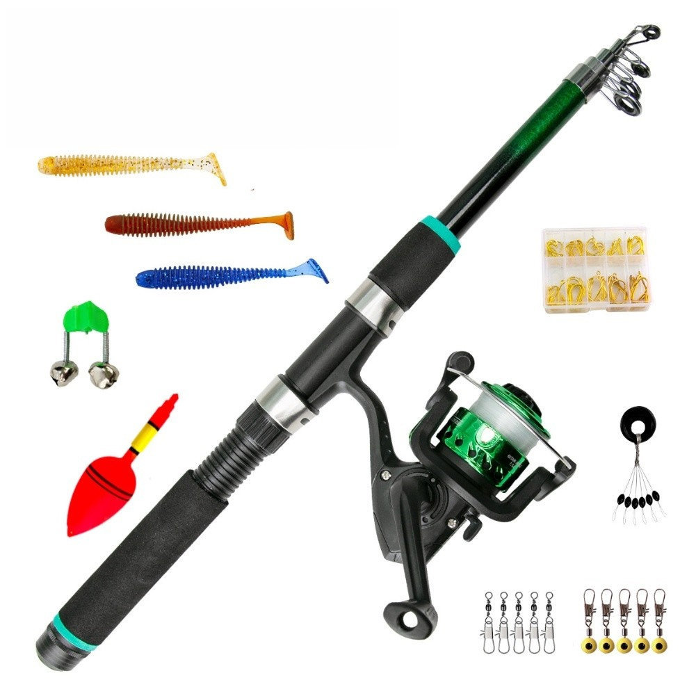 Caña de pescar compacta con ca - Fishing Rod Case reseña y precio