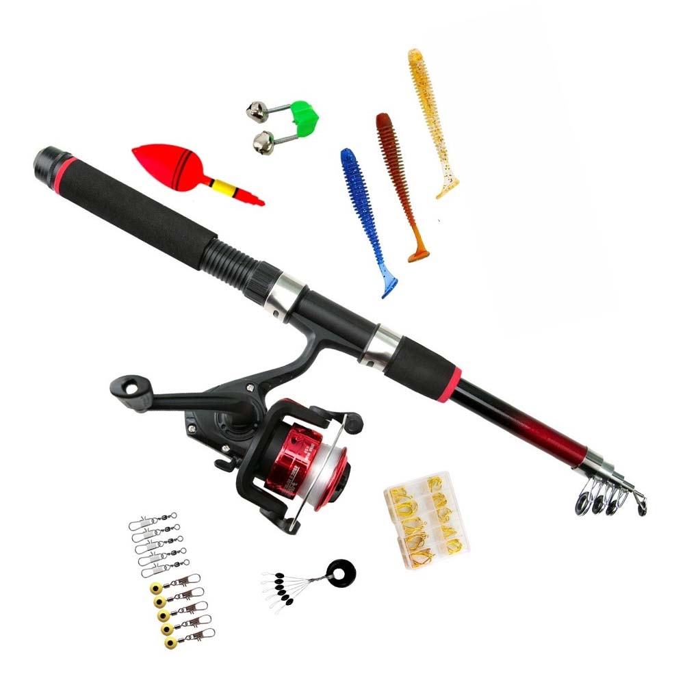 Caña de pescar compacta con ca - Fishing Rod Case reseña y precio